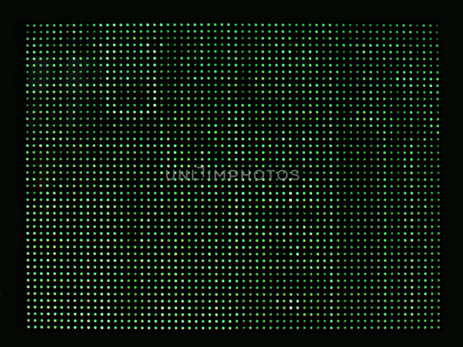 close up of green computer blinking lights