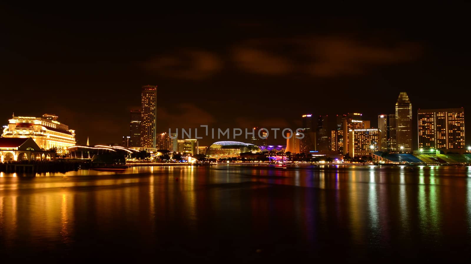 singapore night view city by Soonwh