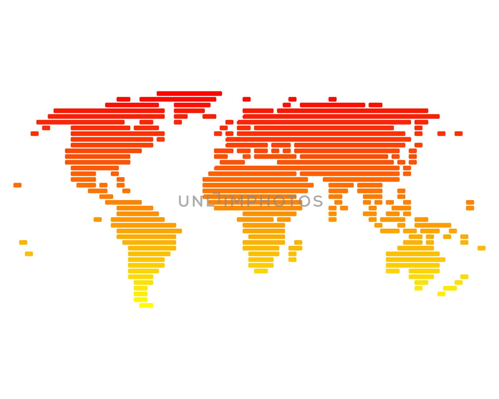 World map by rbiedermann