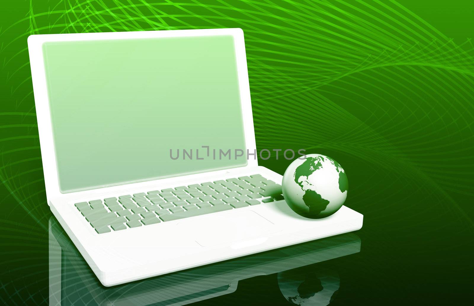 Surfing the Internet on a Laptop with Globe