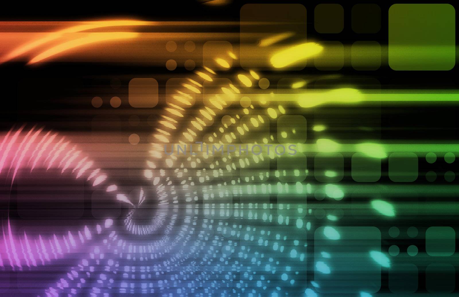 Futuristic Background in Web Tech Glowing Lines