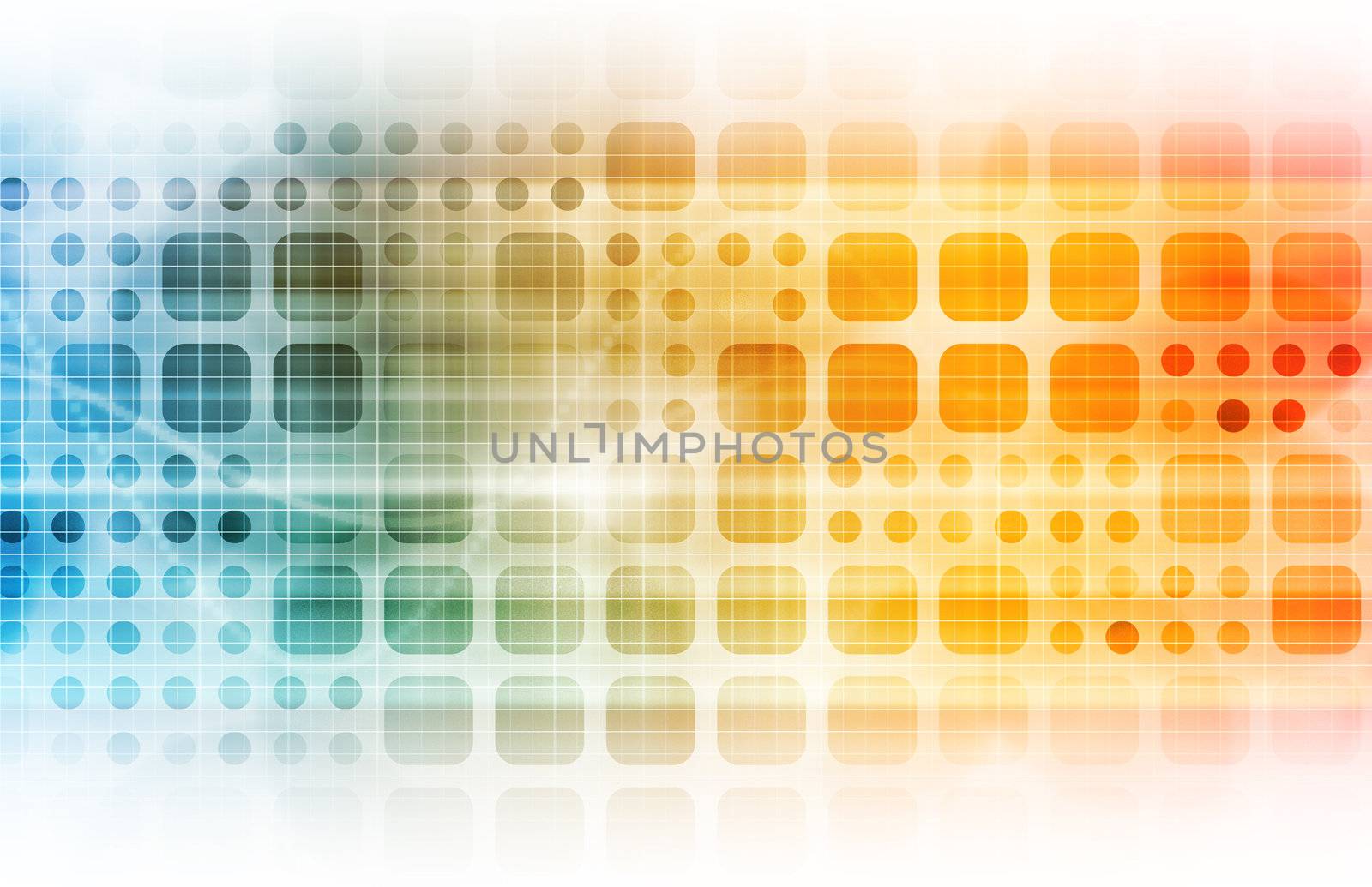 Business Technology with a Corporate Abstract Art