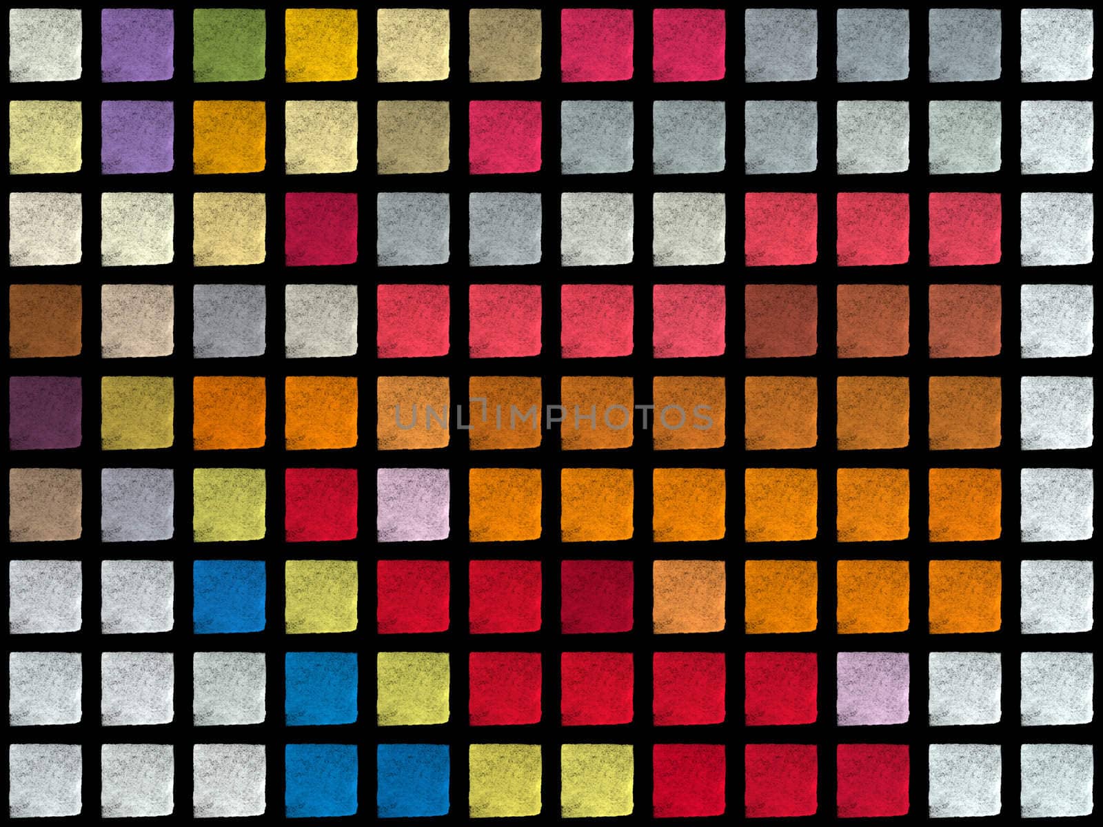 Cubist squares abstract minimal illustration. Brush paint background pattern.