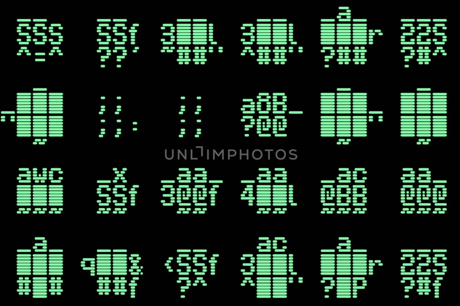 Computer data code illustration. Abstract technology background pattern.