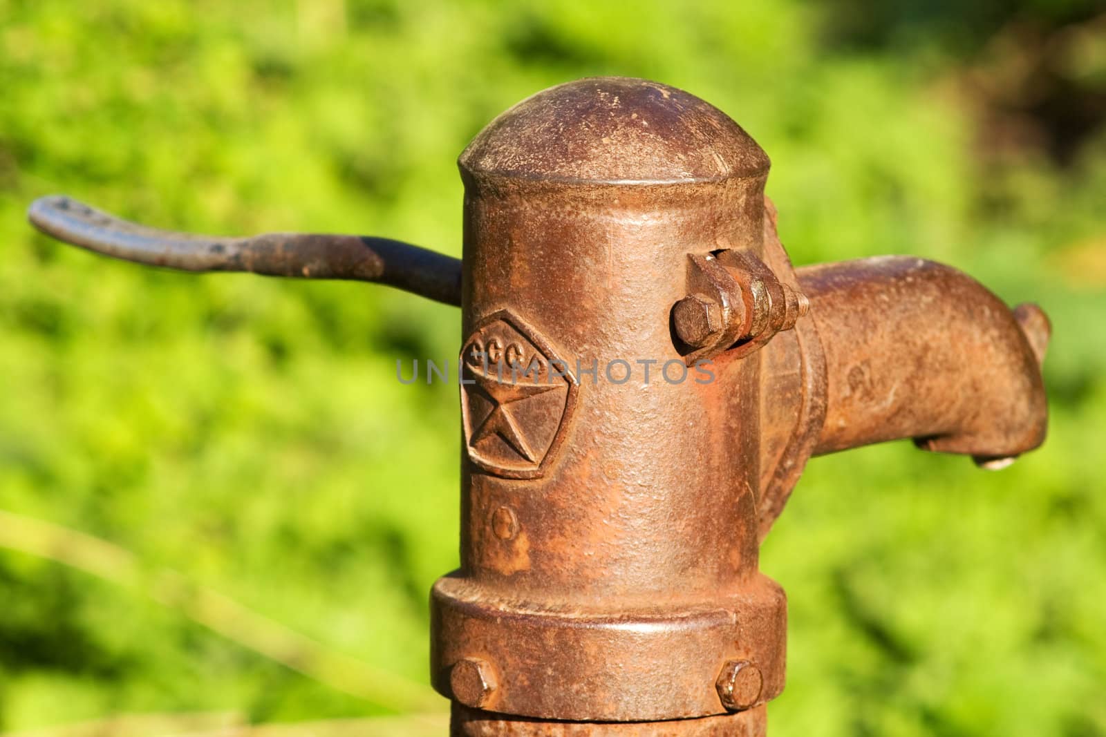 old water pump in village
