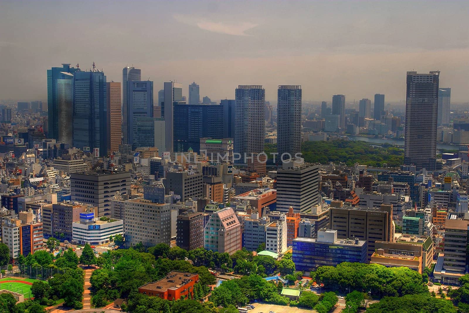 A view of Tokyo city.