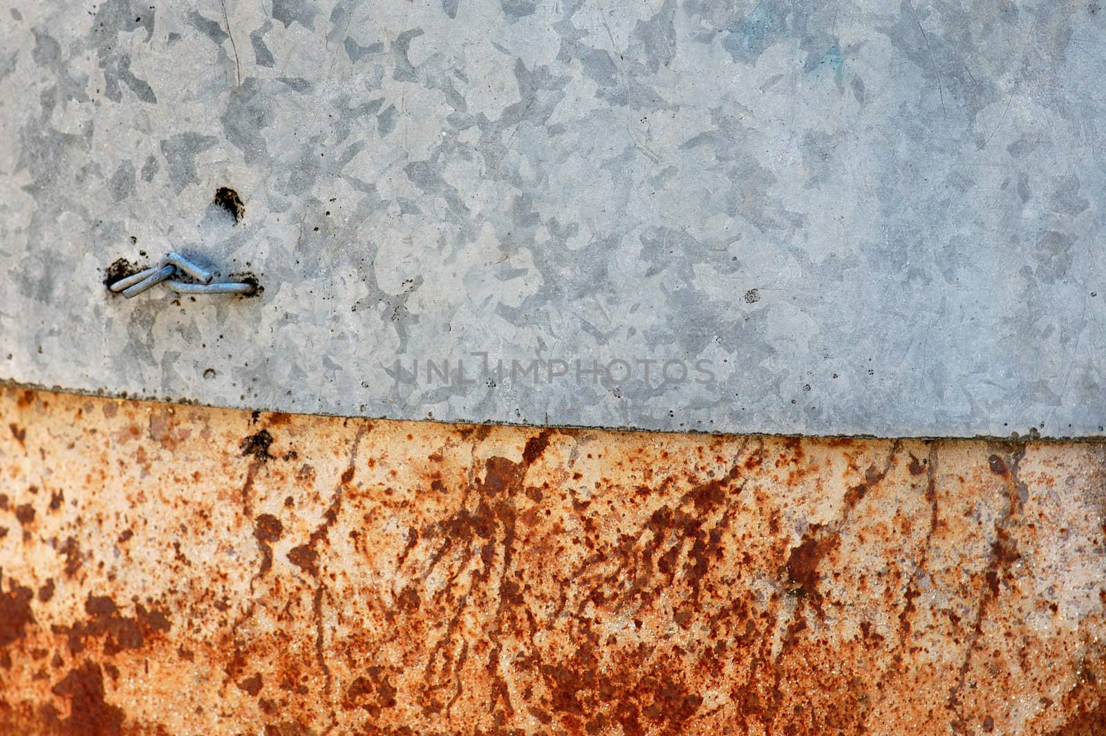 Two different metal textures. Abstract industrial background.