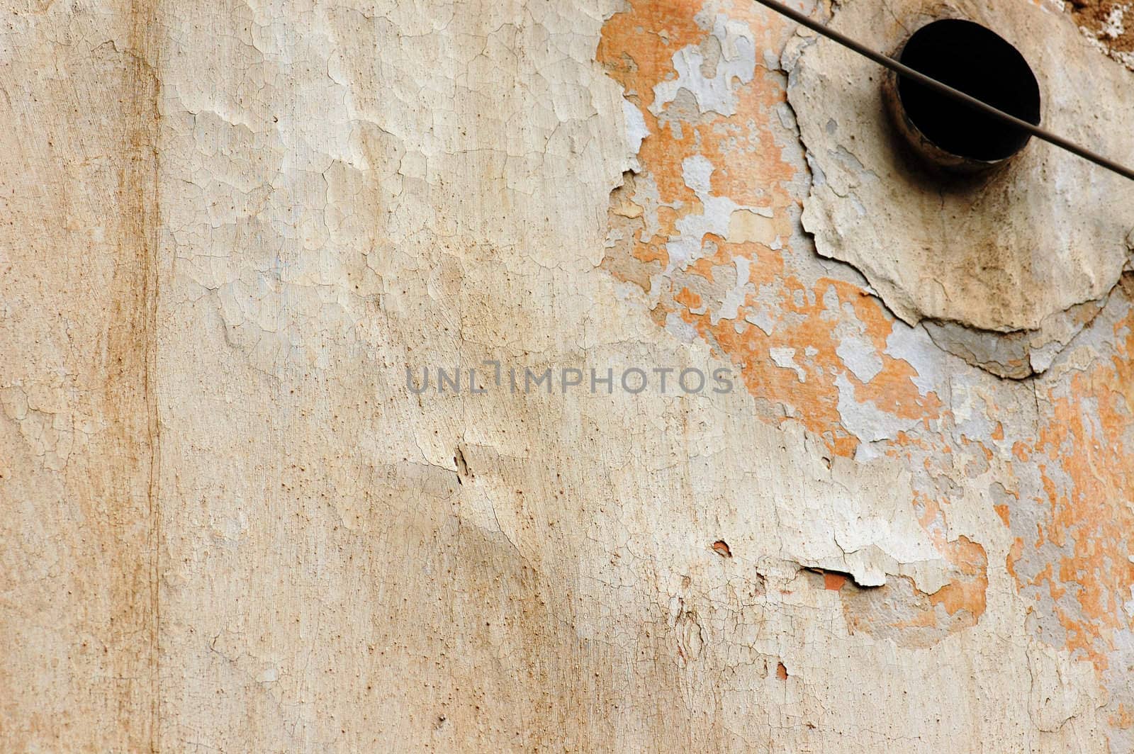 Weathered wall texture. Peeling paint background pattern.