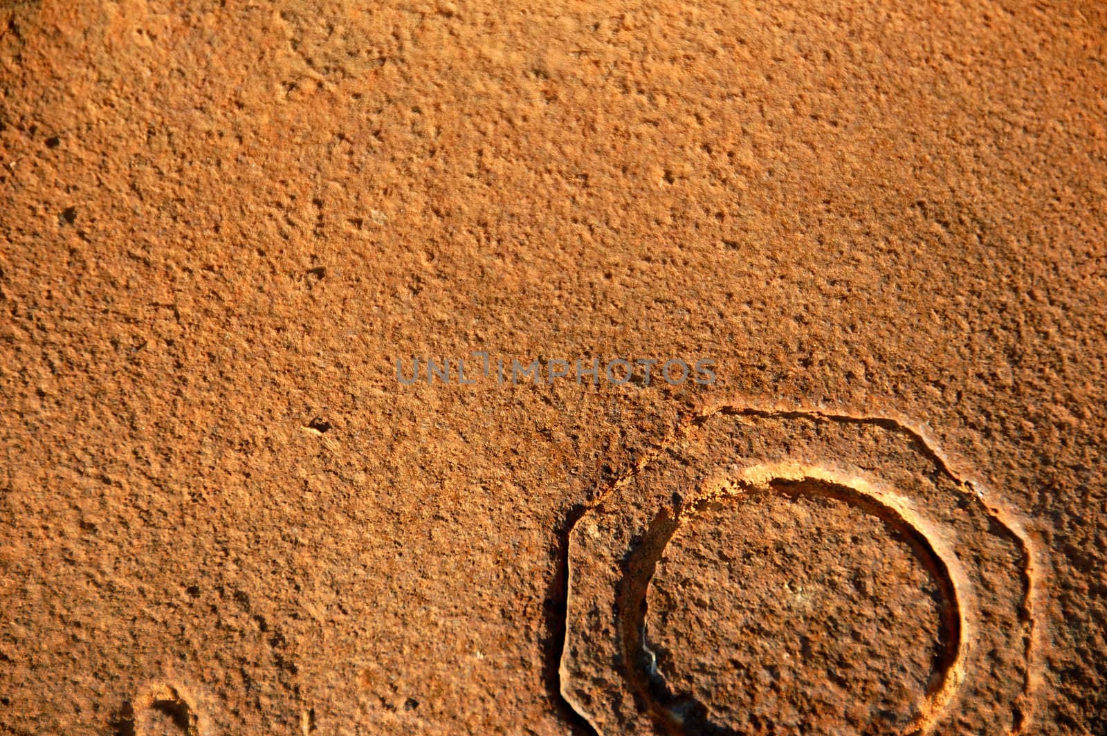 Rusty metal barrel surface background. Rust texture macro.