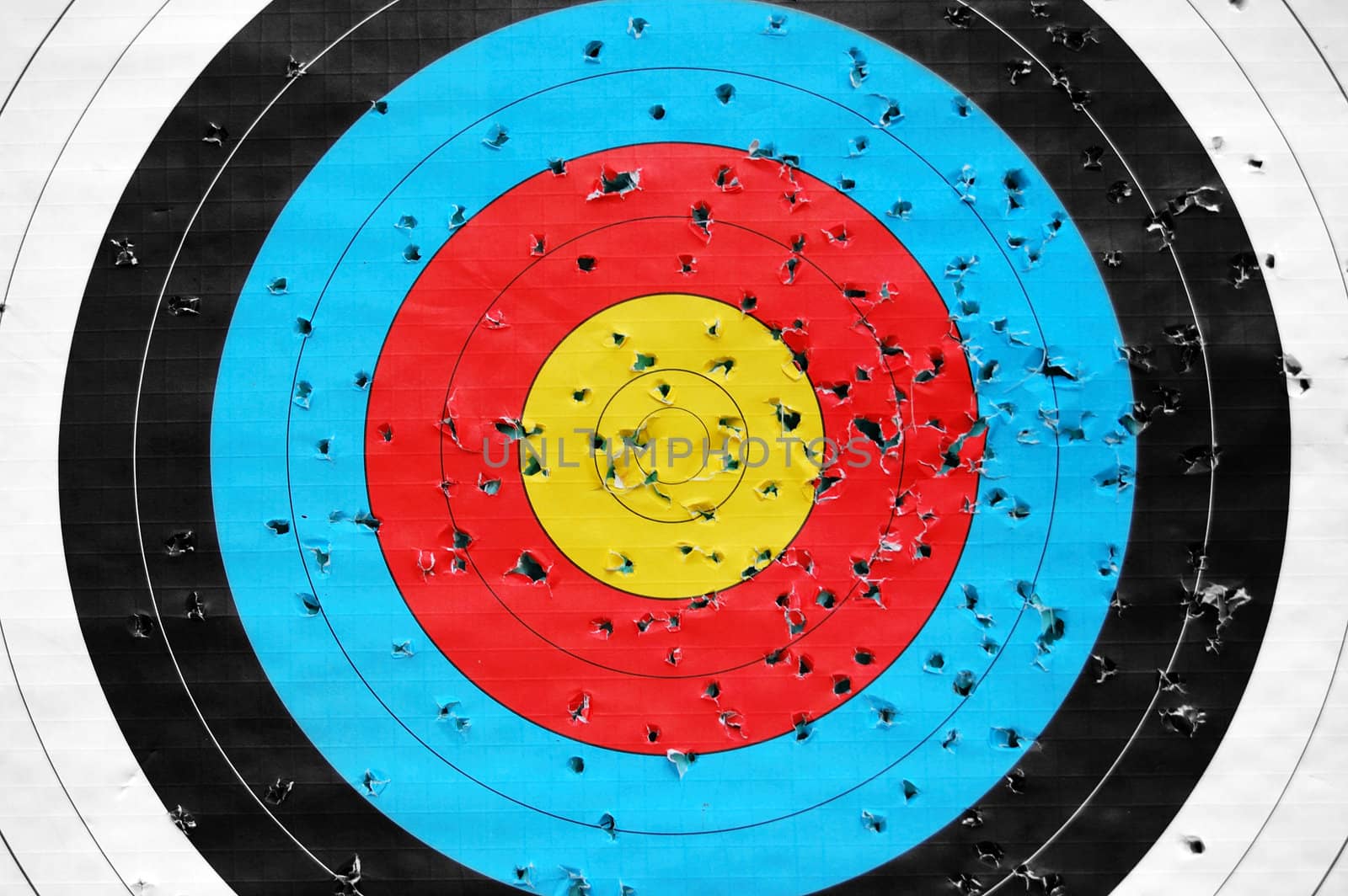 Colorful shooting target pattern. Abstract sports background.