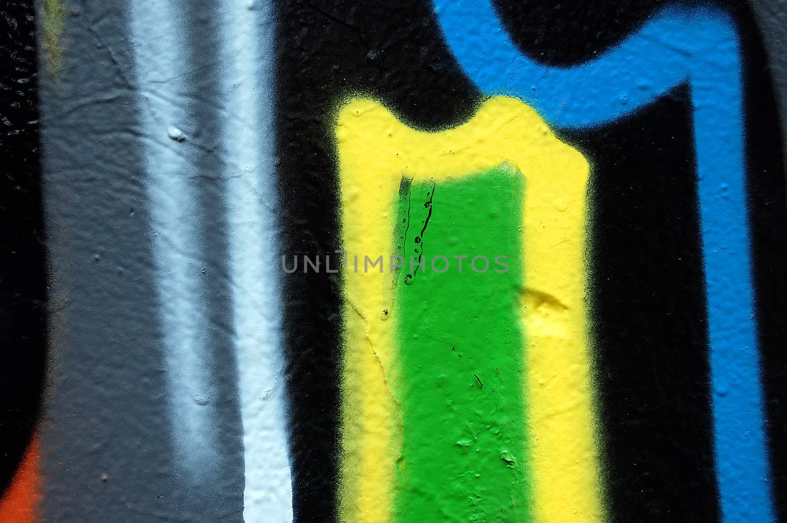 Detail of a wall covered with graffiti. Abstract background texture.
