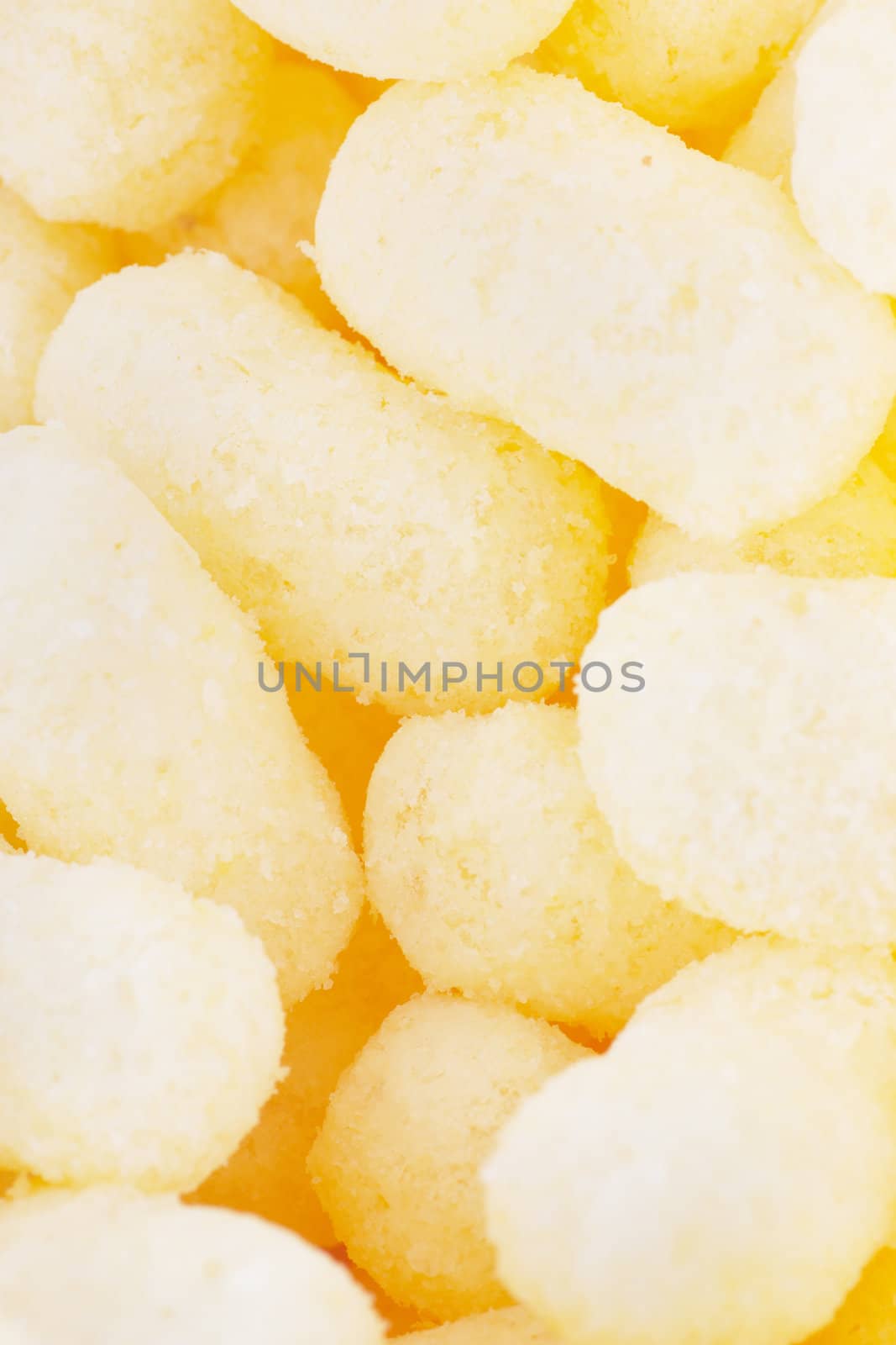 Closeup view of corn flakes. Background.