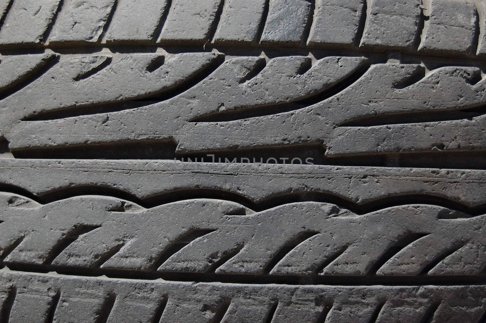 Rubber car tire abstract background.