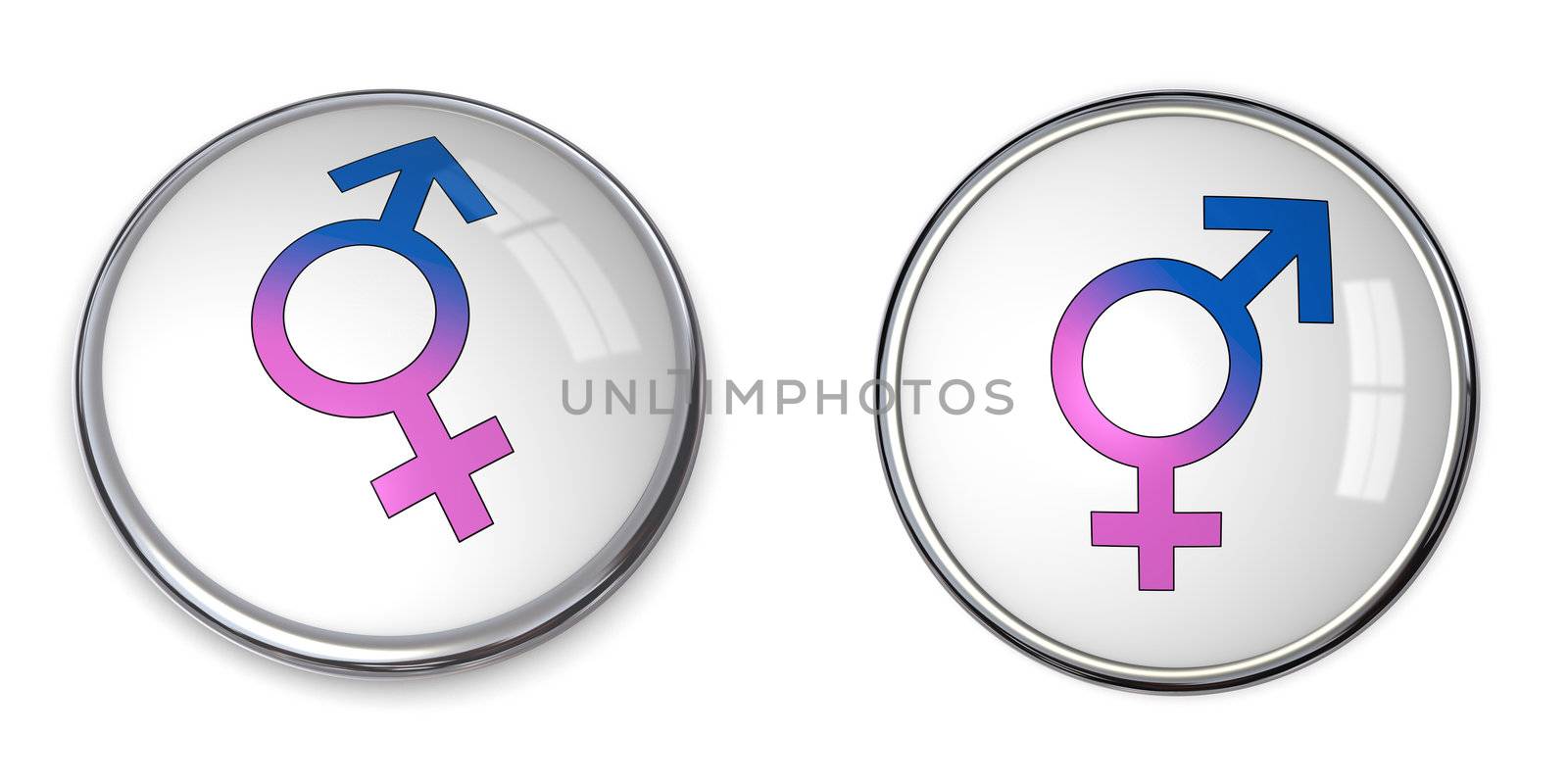 Button Combined Male/Female Symbol by PixBox