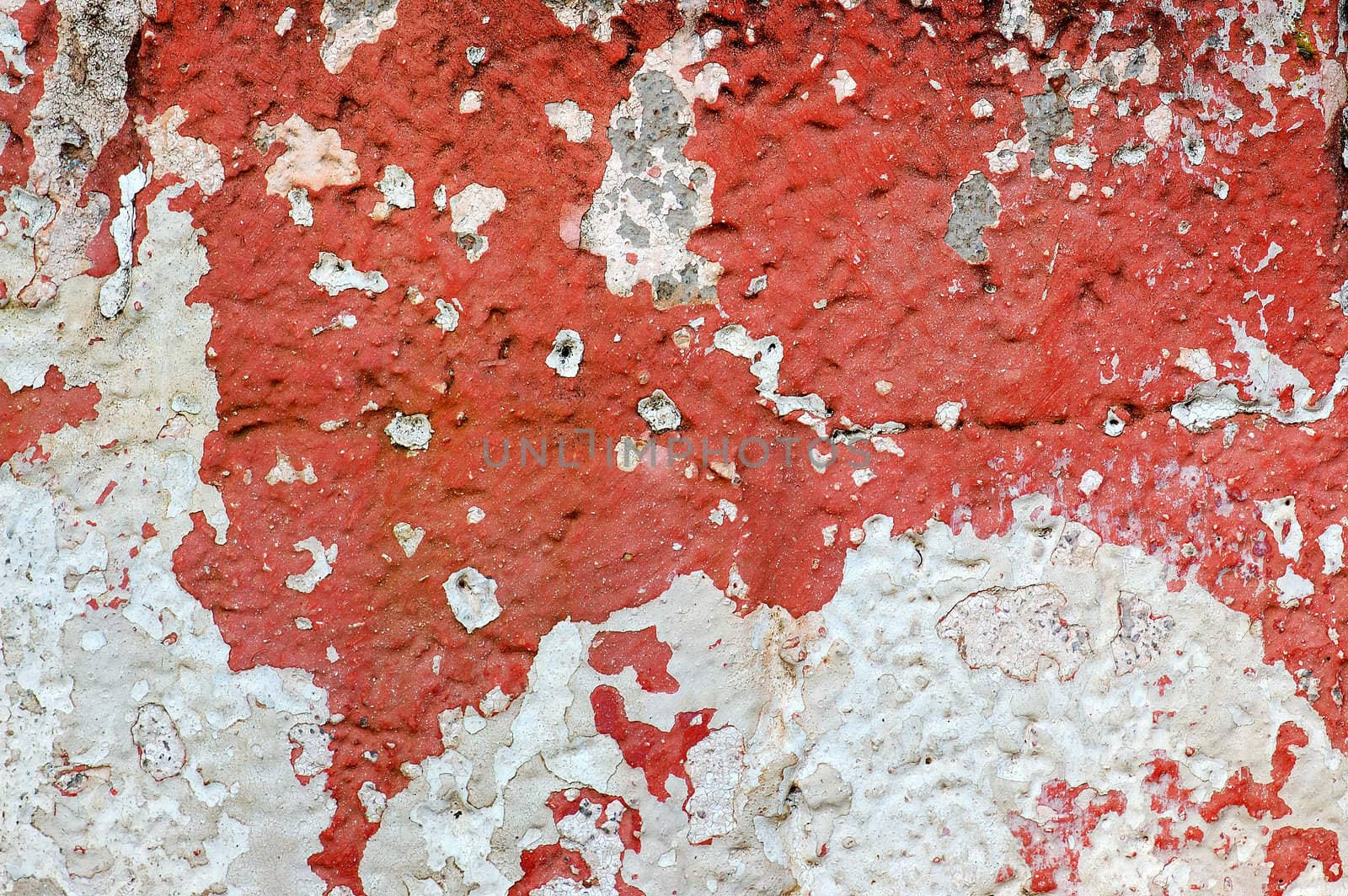 Weathered wall texture. Grungy peeling paint background pattern.