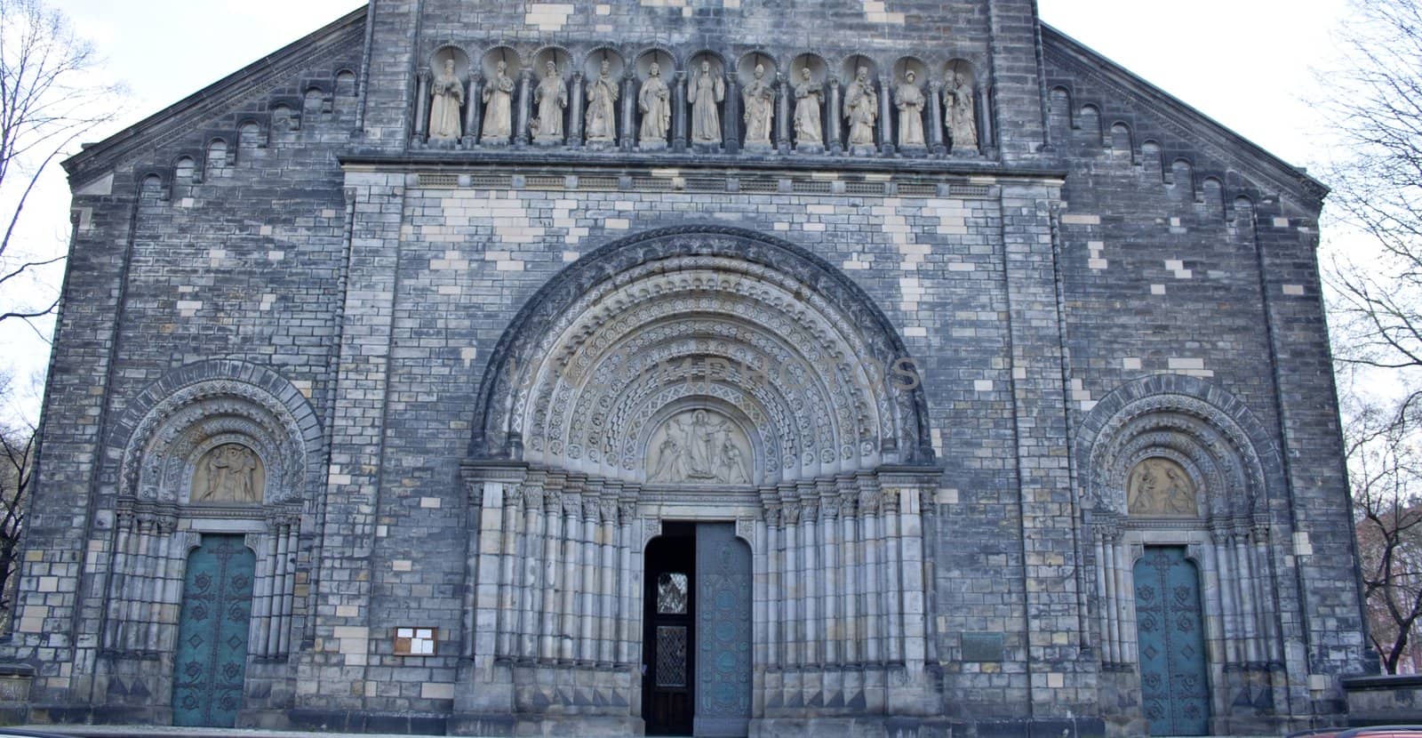 Window Door Church in Prague Czech Republic