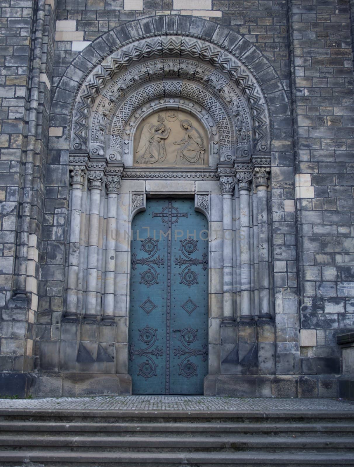 Window Door Church in Prague Czech Republic