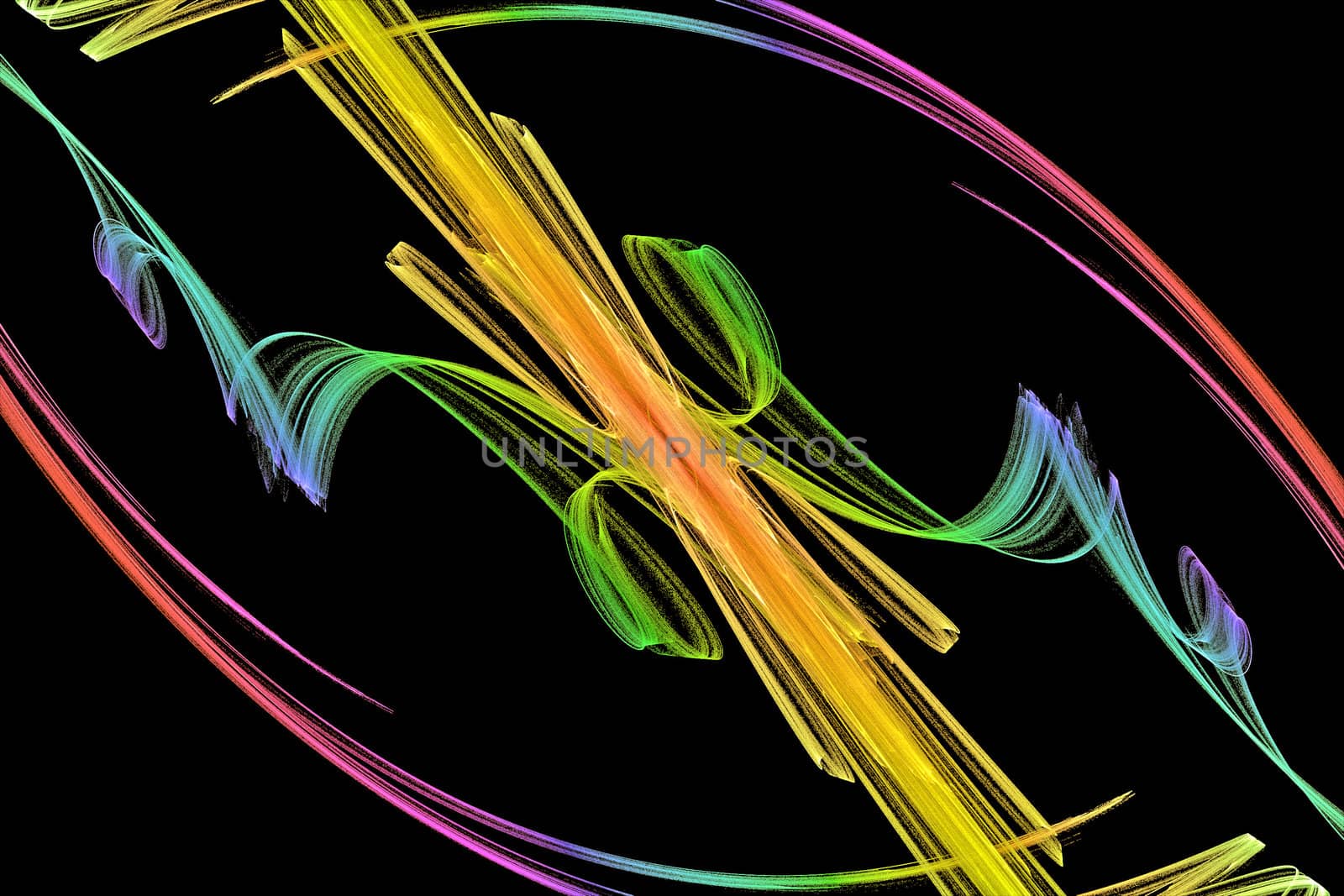 Abstract shapes illustration. Computer generated abstract background.