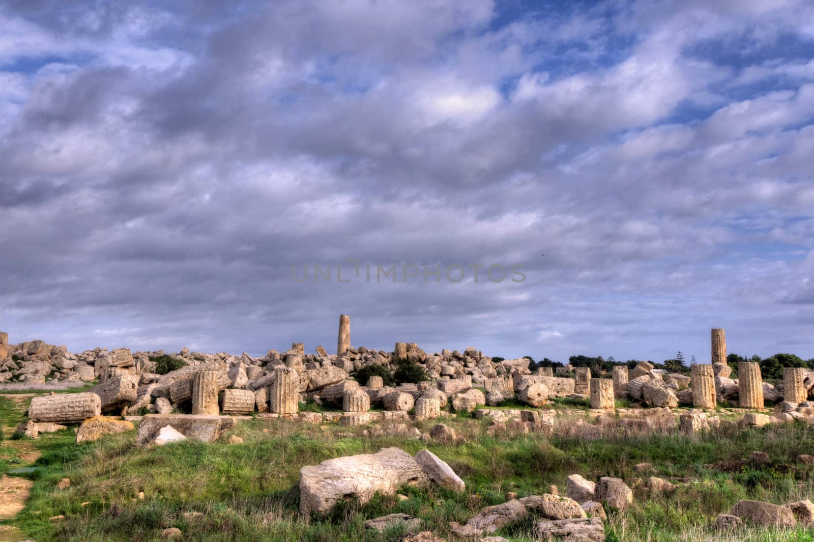 High Dynamic Range image of the temples of Selinunte