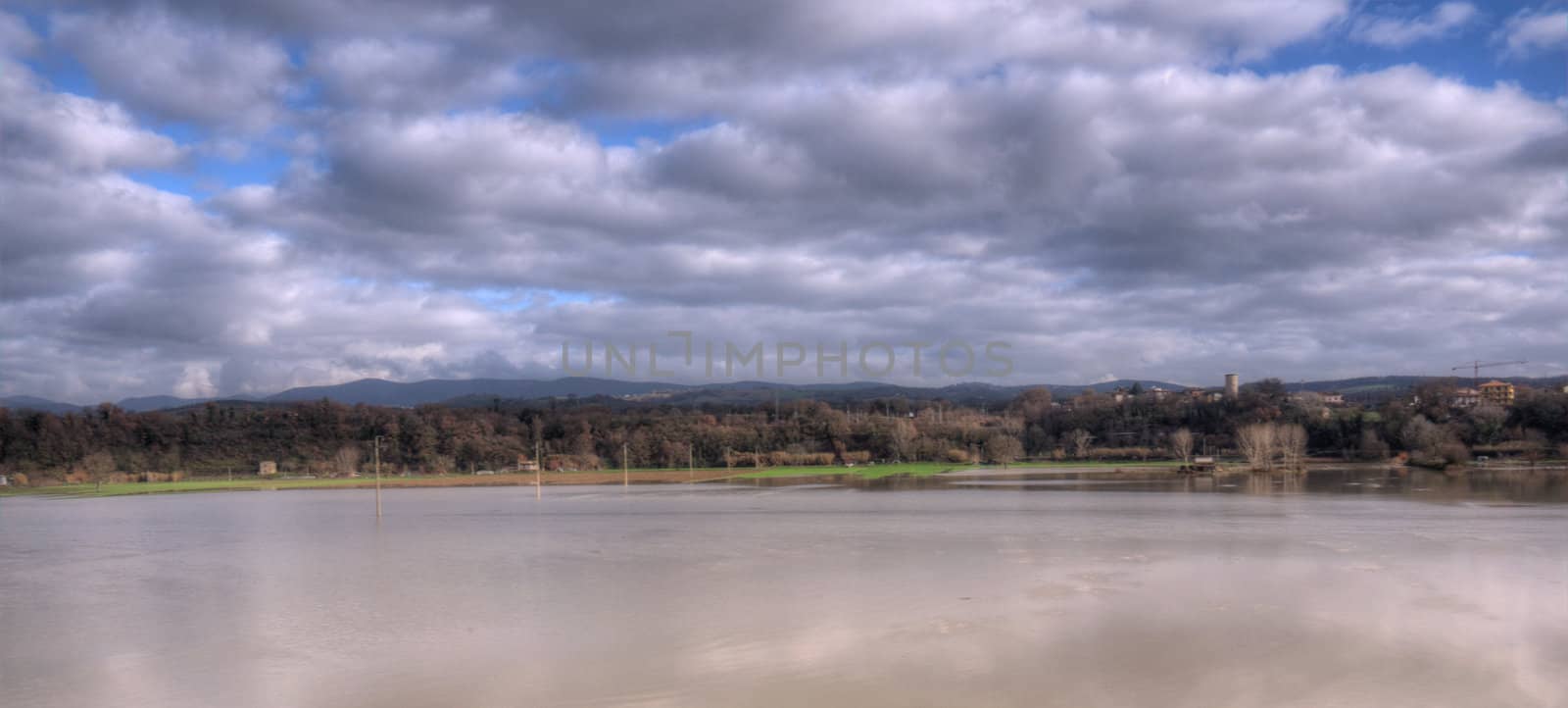 High Dynamic Range image of the flood