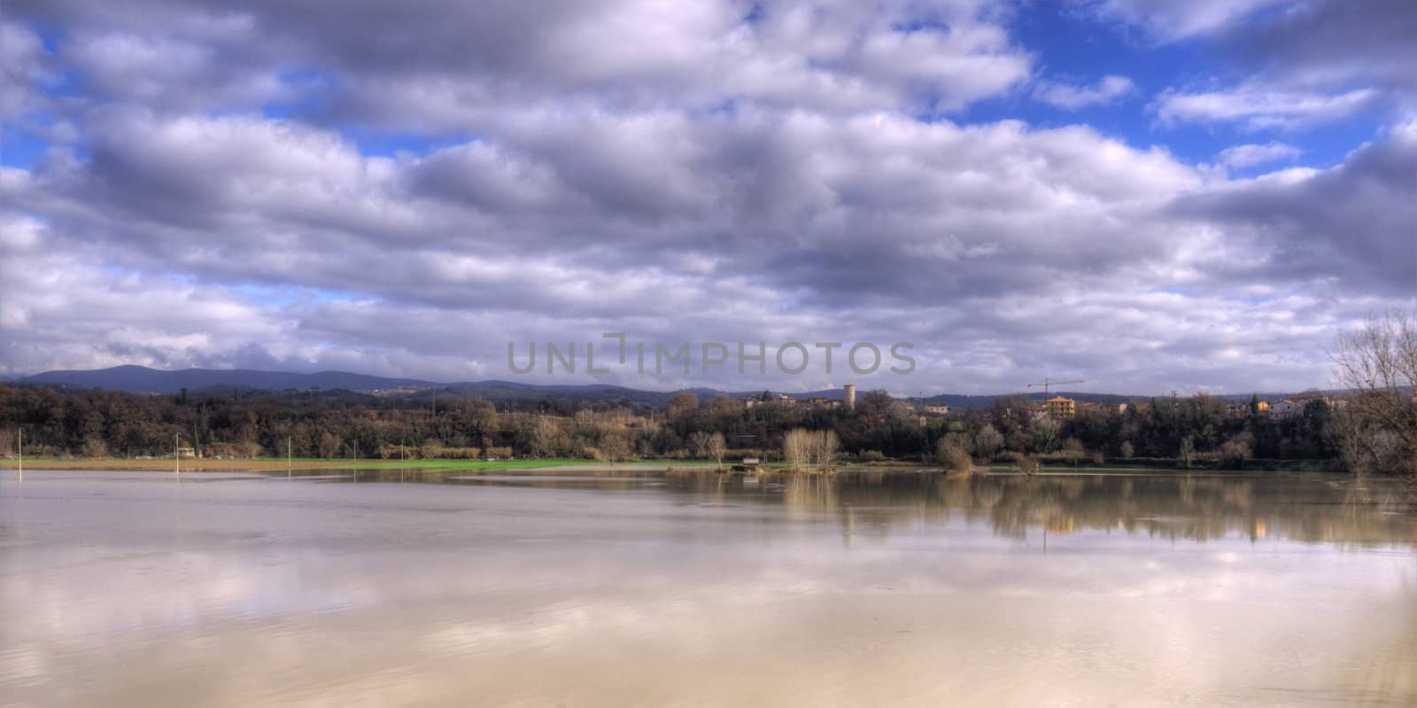 High Dynamic Range image of the flood