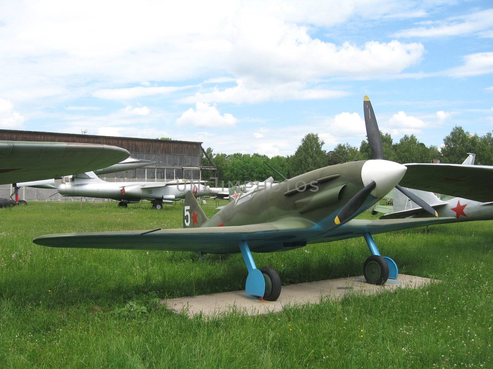 Moscow, Monino, Russia, the plane of war an a parking