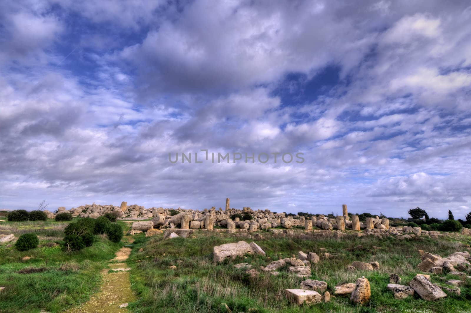 High Dynamic Range image of the temples of Selinunte