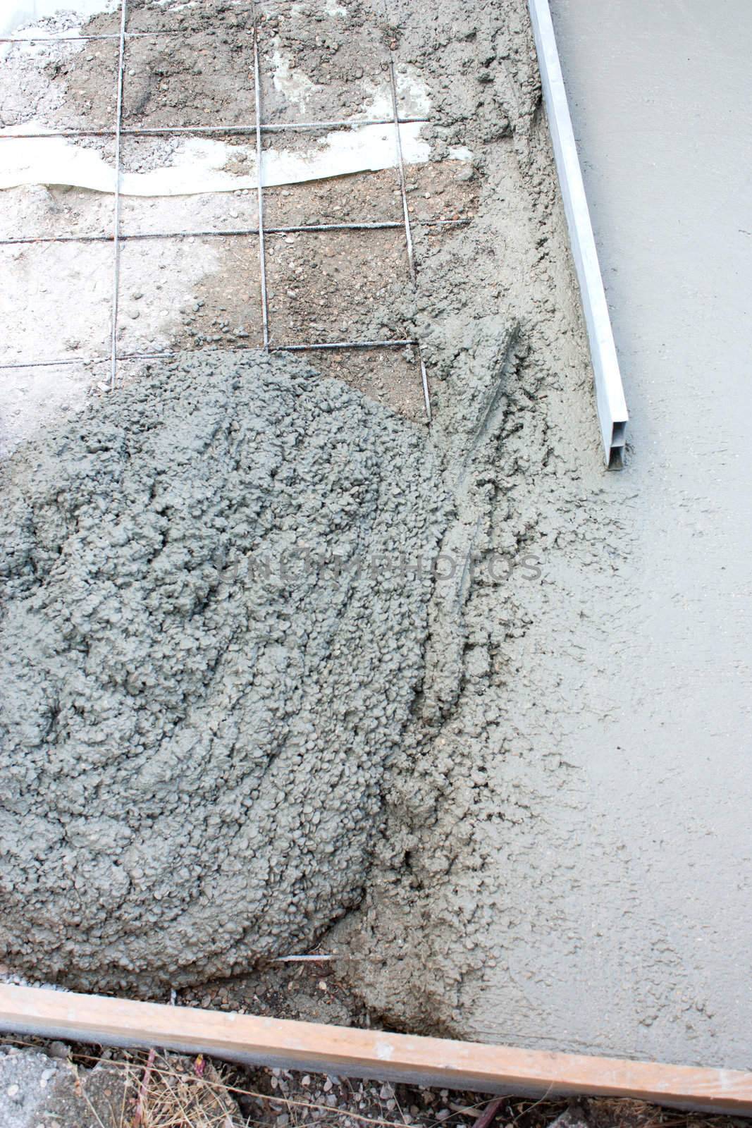 Construction of a cement screed