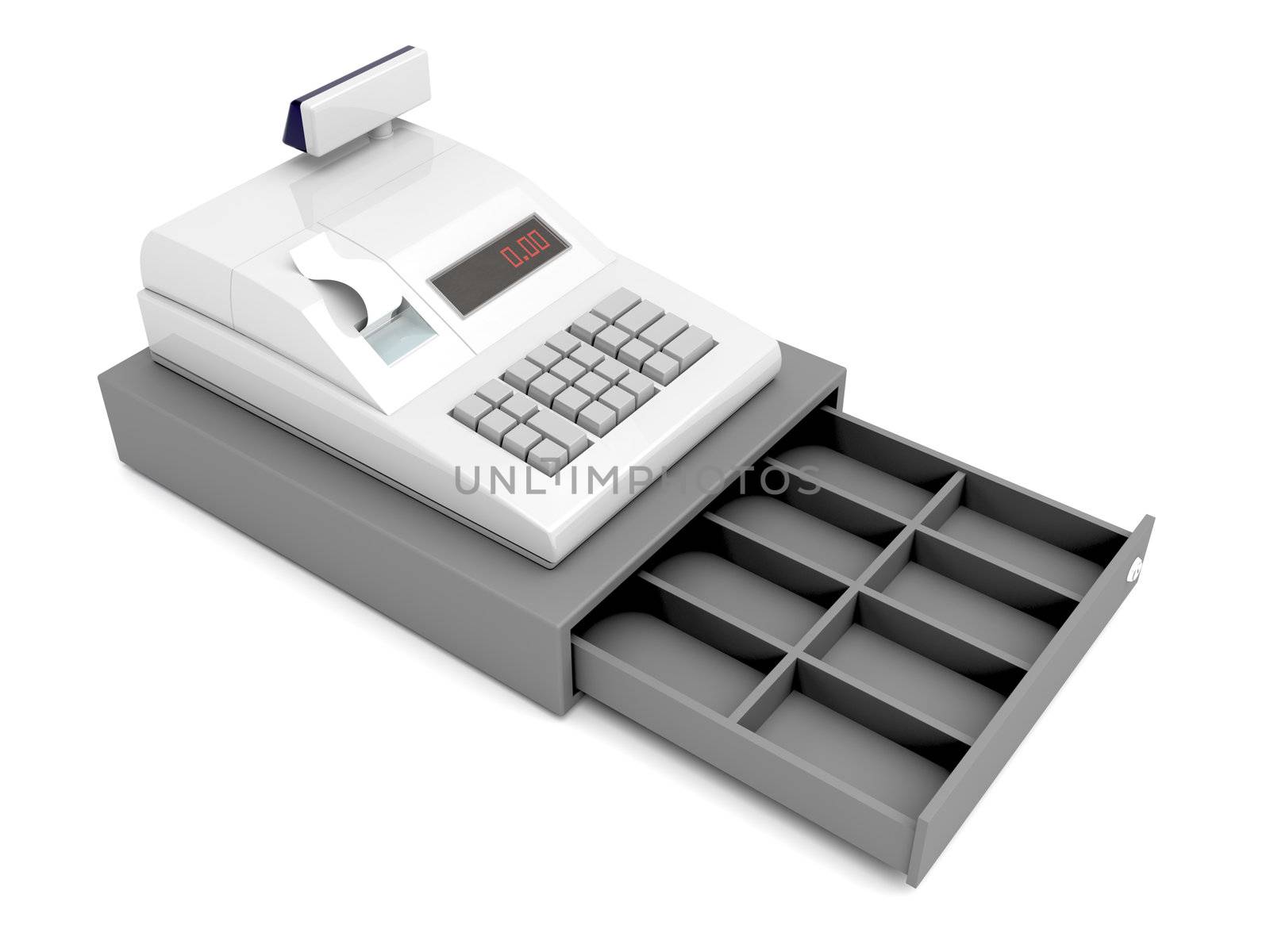 Cash register without money by magraphics