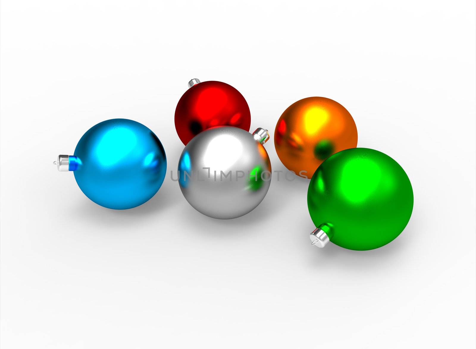 Christmas colorful baubles pack