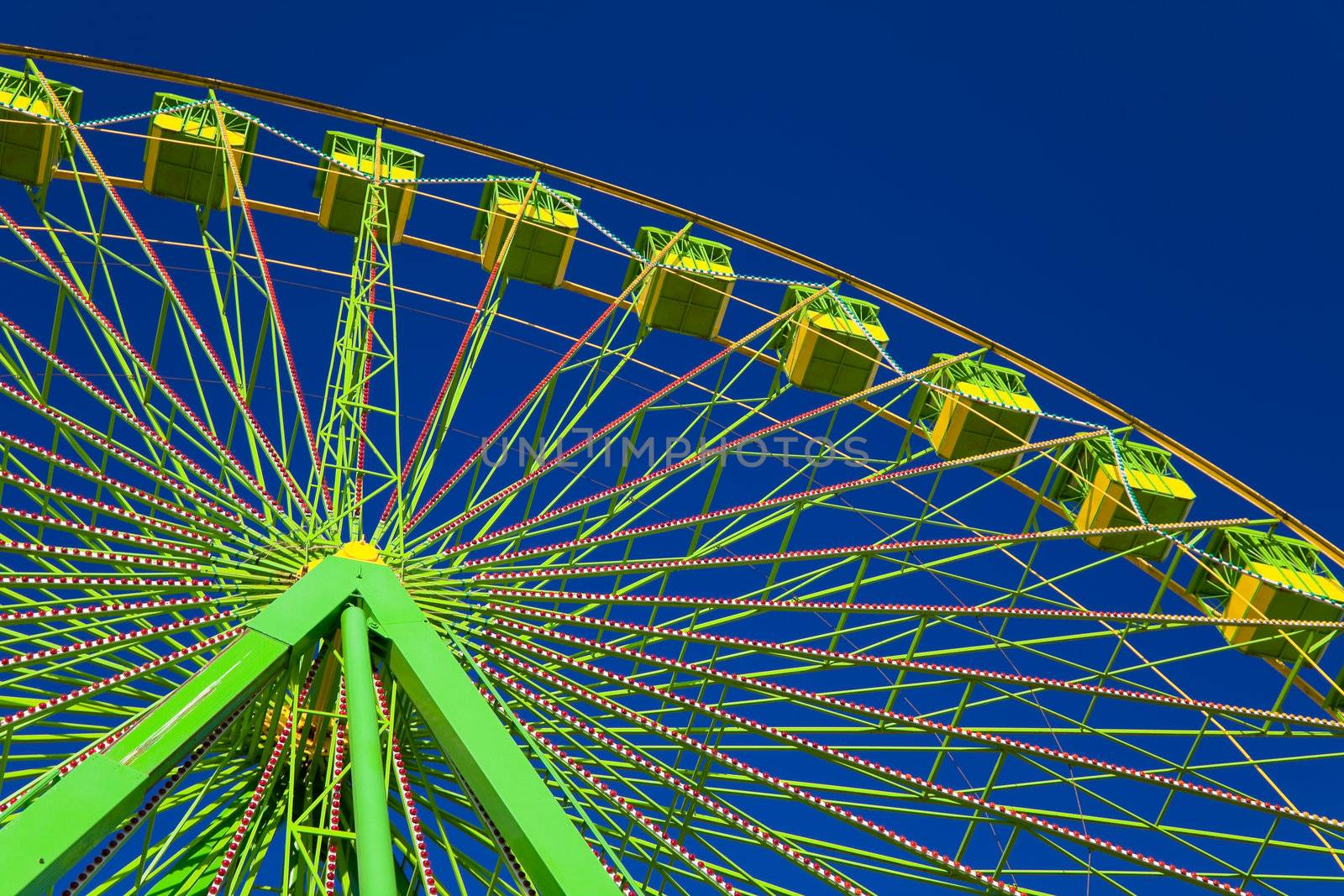 Ferris wheel on the fair of El Puerto de Santa Maria