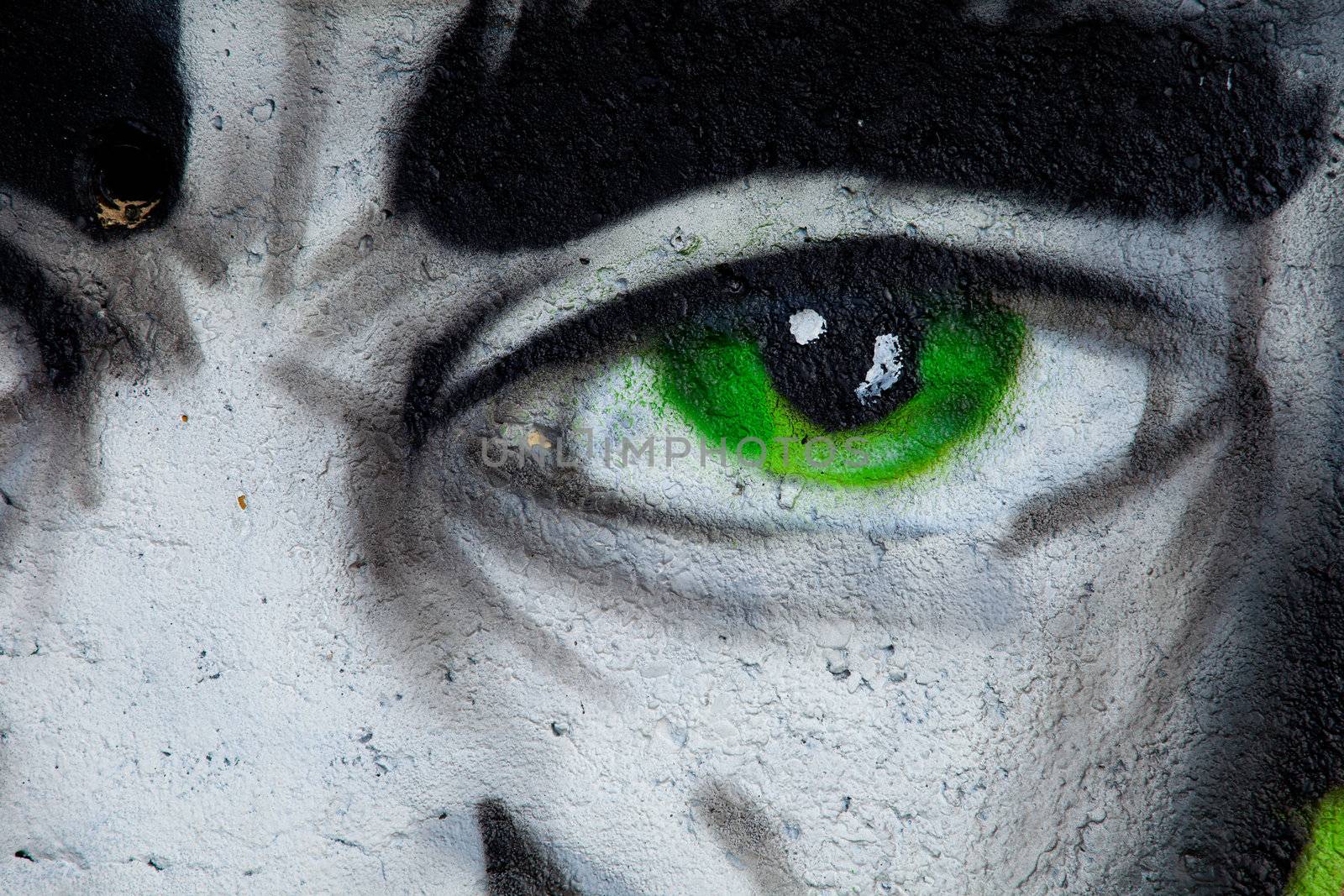 Sample of a kind of urban culture that comes true on the basis of painting the walls with spray and that commonly  is called Graffiti