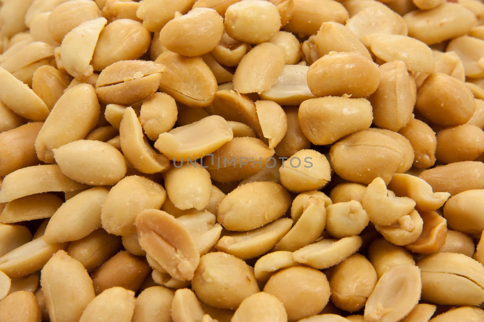 Closeup of peanuts by Stootsy