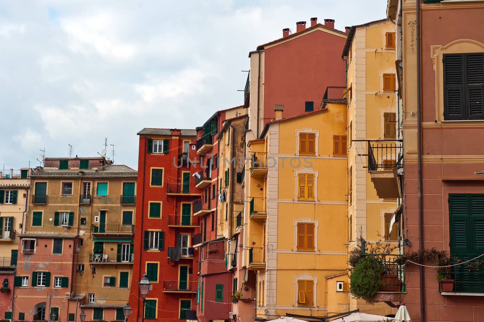 Camogli, Italy, houses, italy, village, old europe, sea, travel, holidays, picturesque, colorful, building, landscape, winter tourism