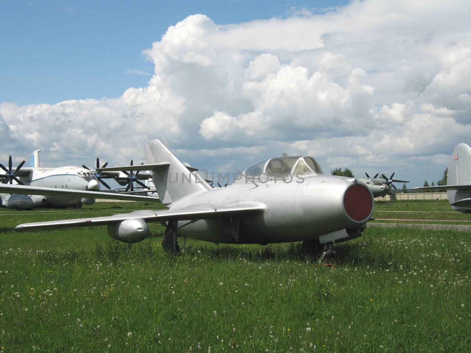 Moscow, Monino, Russia, the plane of war an a parking