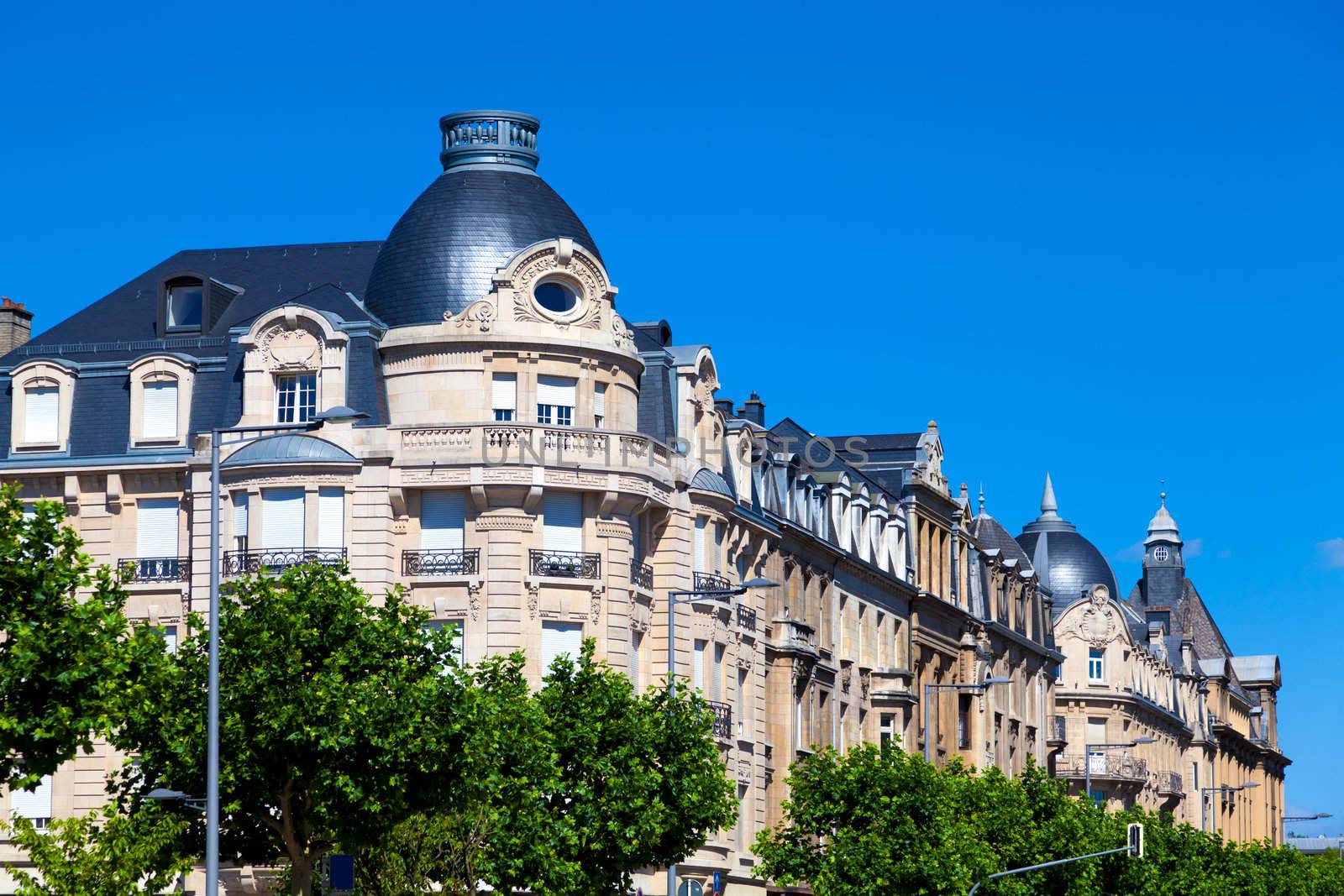Traditional architecture in downtown Luxembourg.