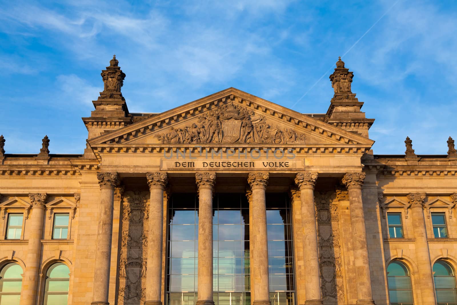Reichstag - the building of the German parliamaent (Bundstag), Berlin, Germany.