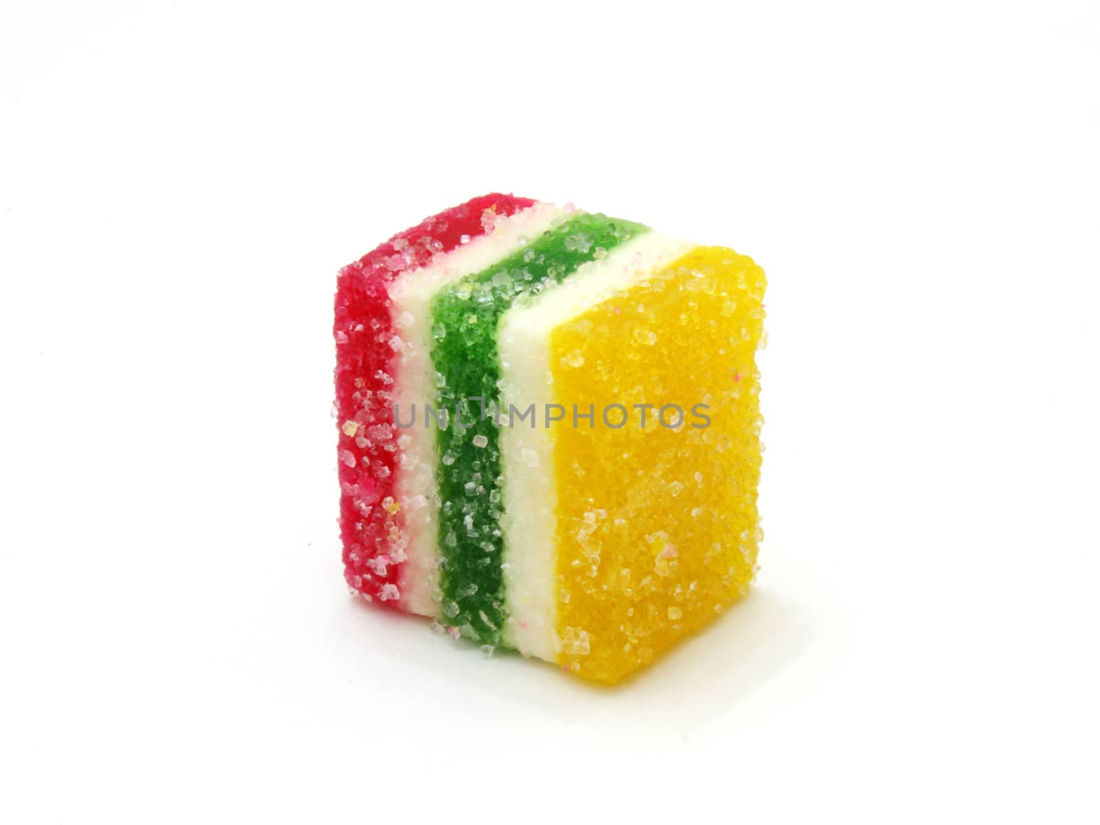 Multi-coloured fruit candy, fruit jelly