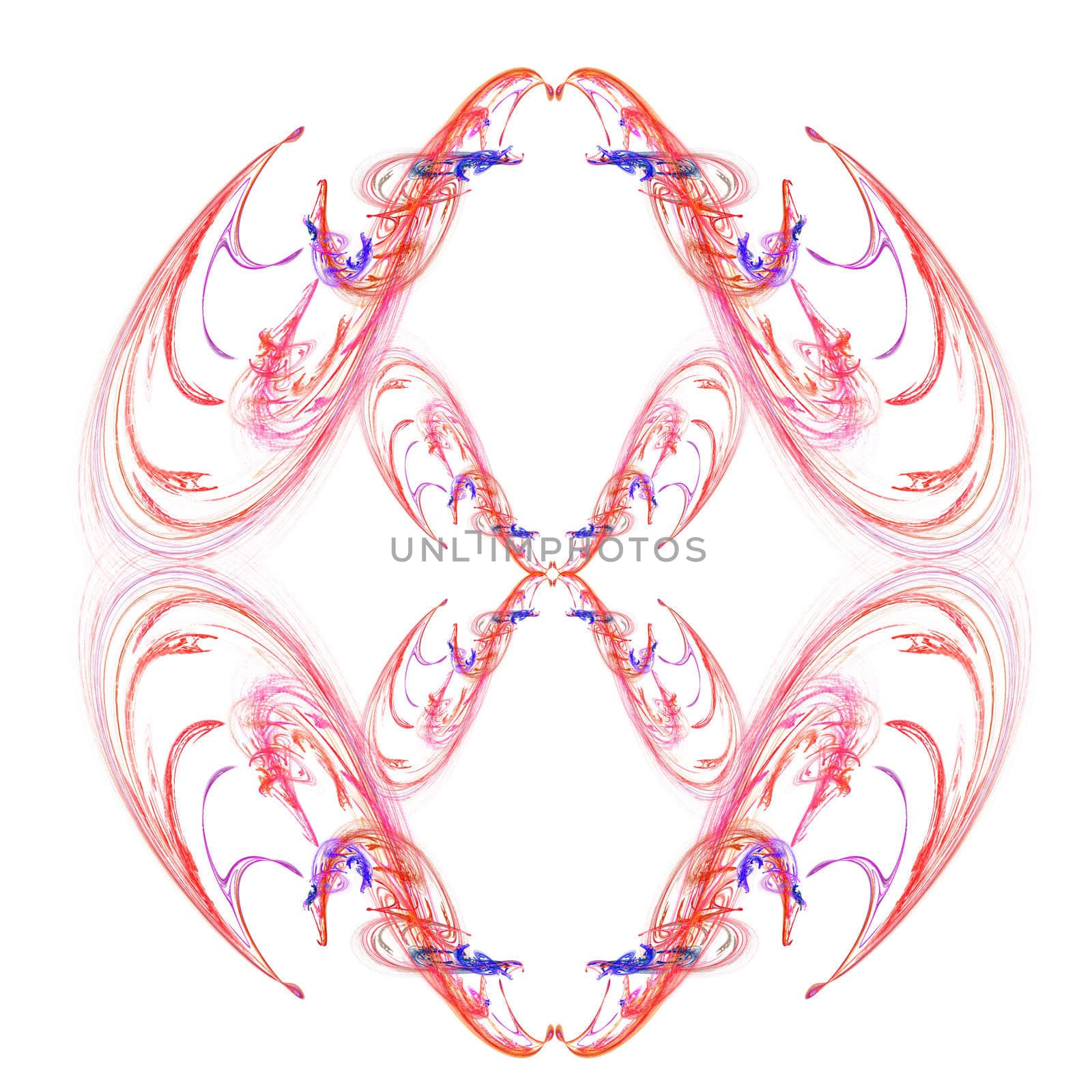 Abstract Symmetrical Fractal Background