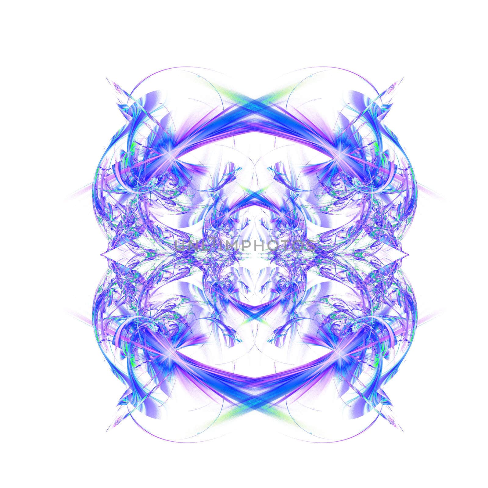 Abstract Symmetrical Fractal Background