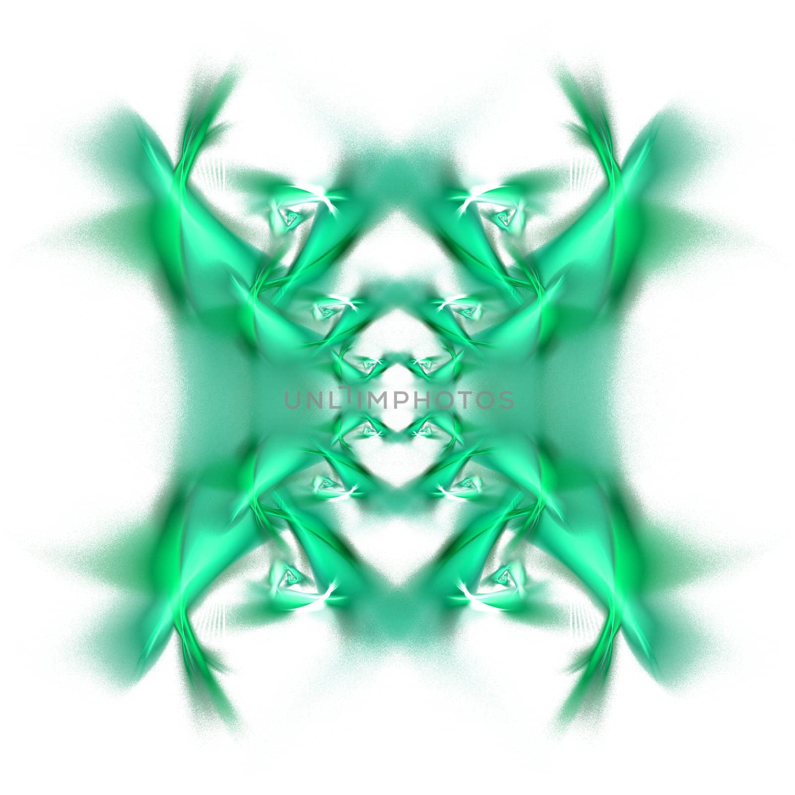 Abstract Symmetrical Fractal Background