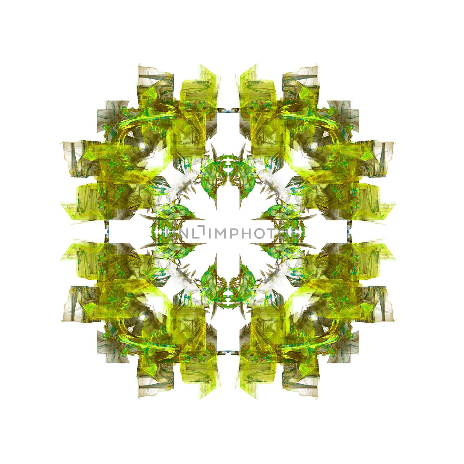 Abstract Symmetrical Fractal Background