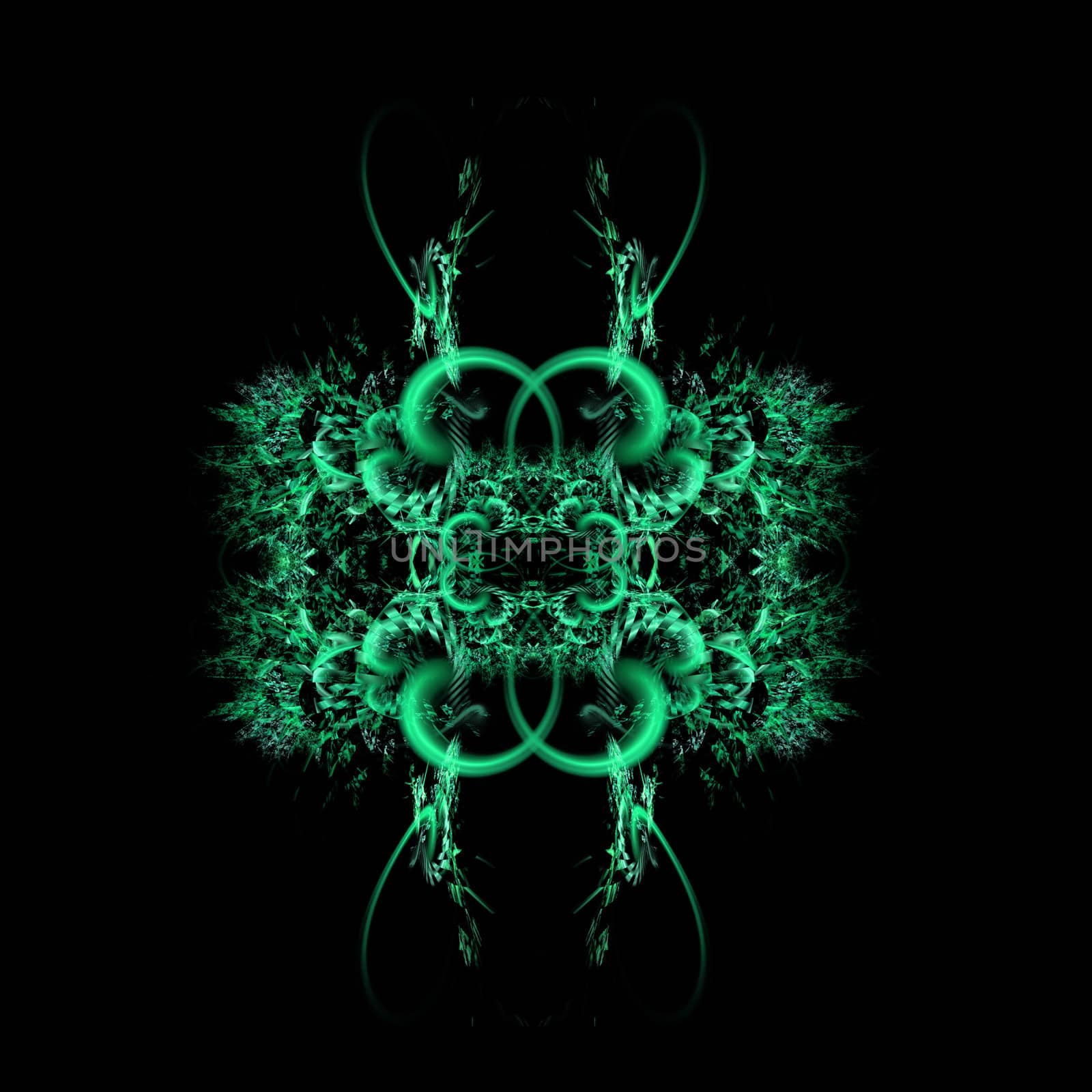 Abstract Symmetrical Fractal Background