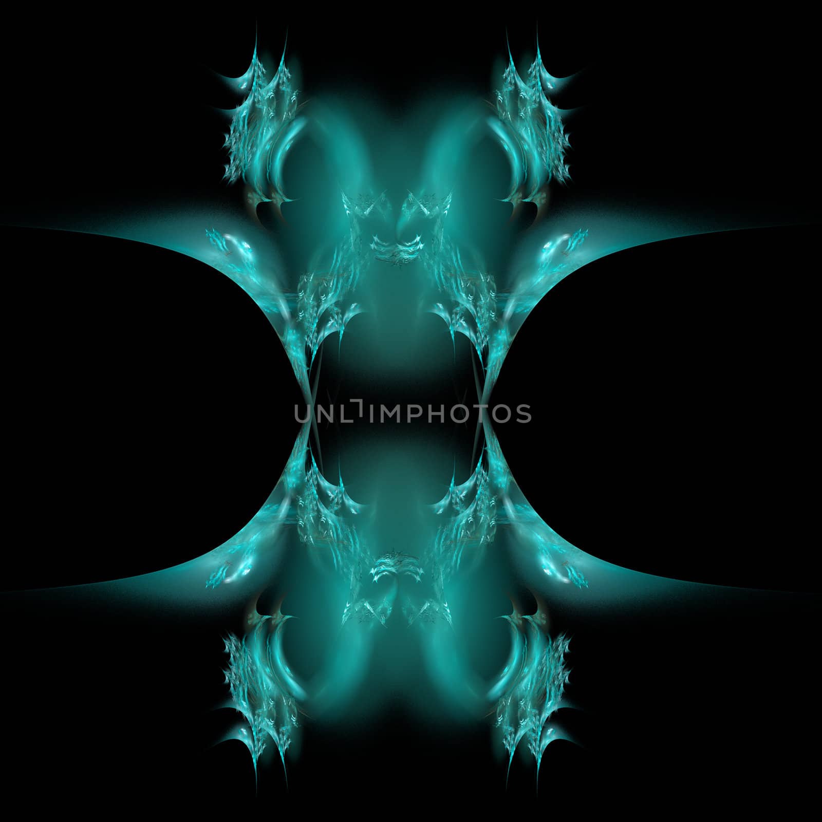 Abstract Symmetrical Fractal Background