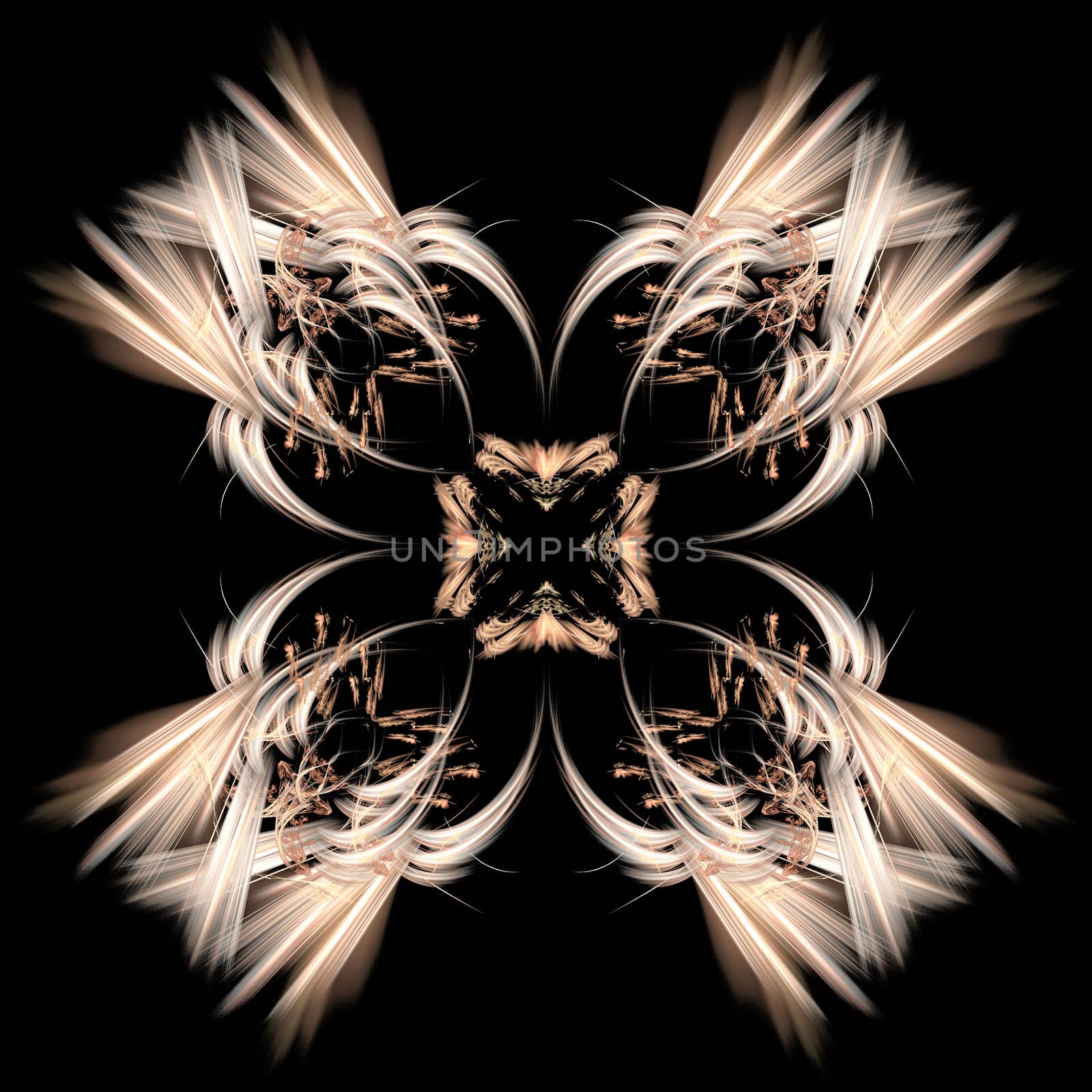 Abstract Symmetrical Fractal Background