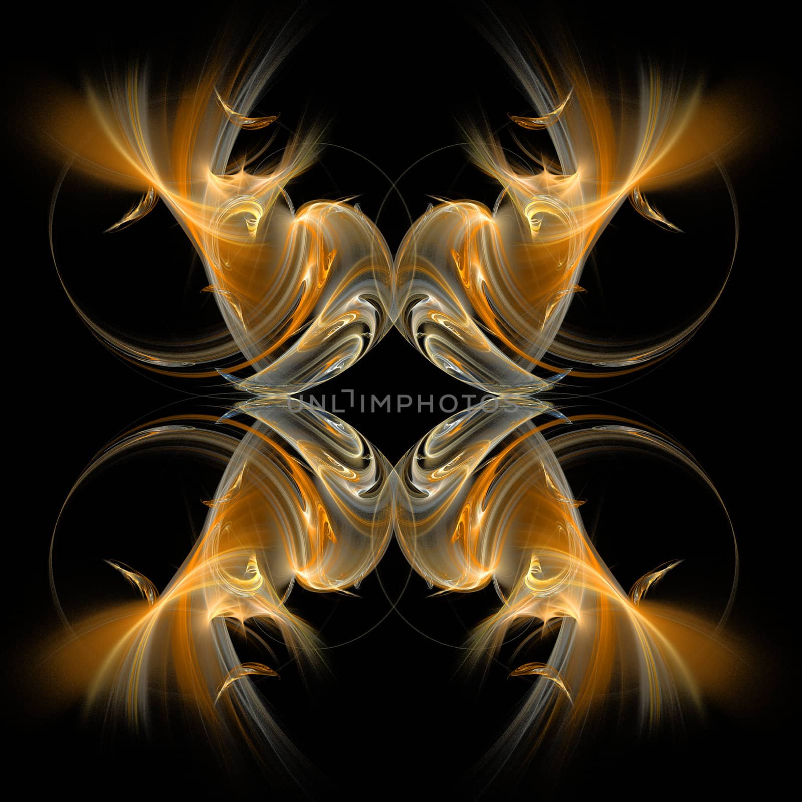 Abstract Symmetrical Fractal Background