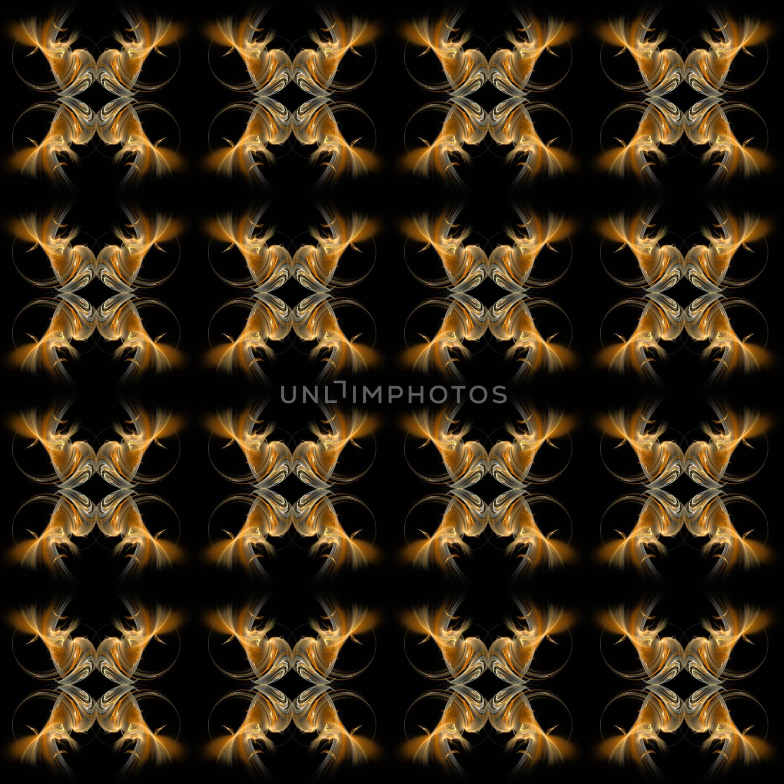 Abstract Symmetrical Fractal Background