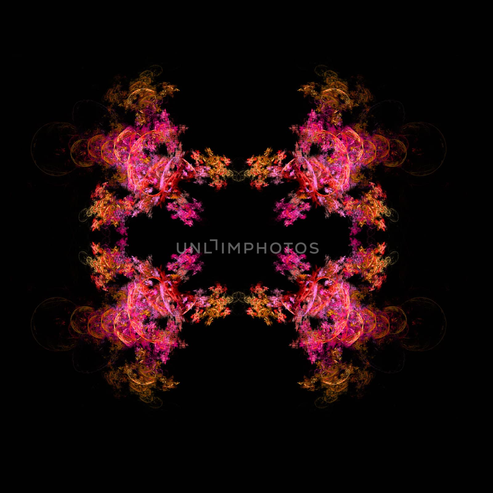 Abstract Symmetrical Fractal Background