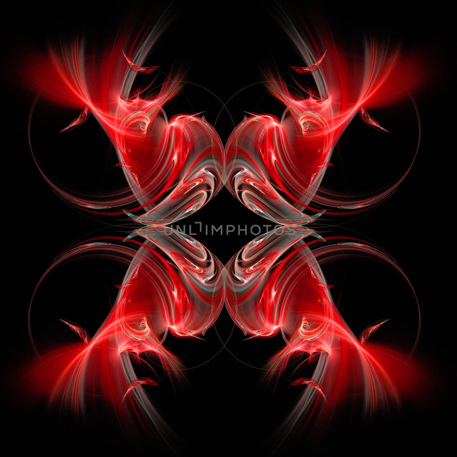 Abstract Symmetrical Fractal Background