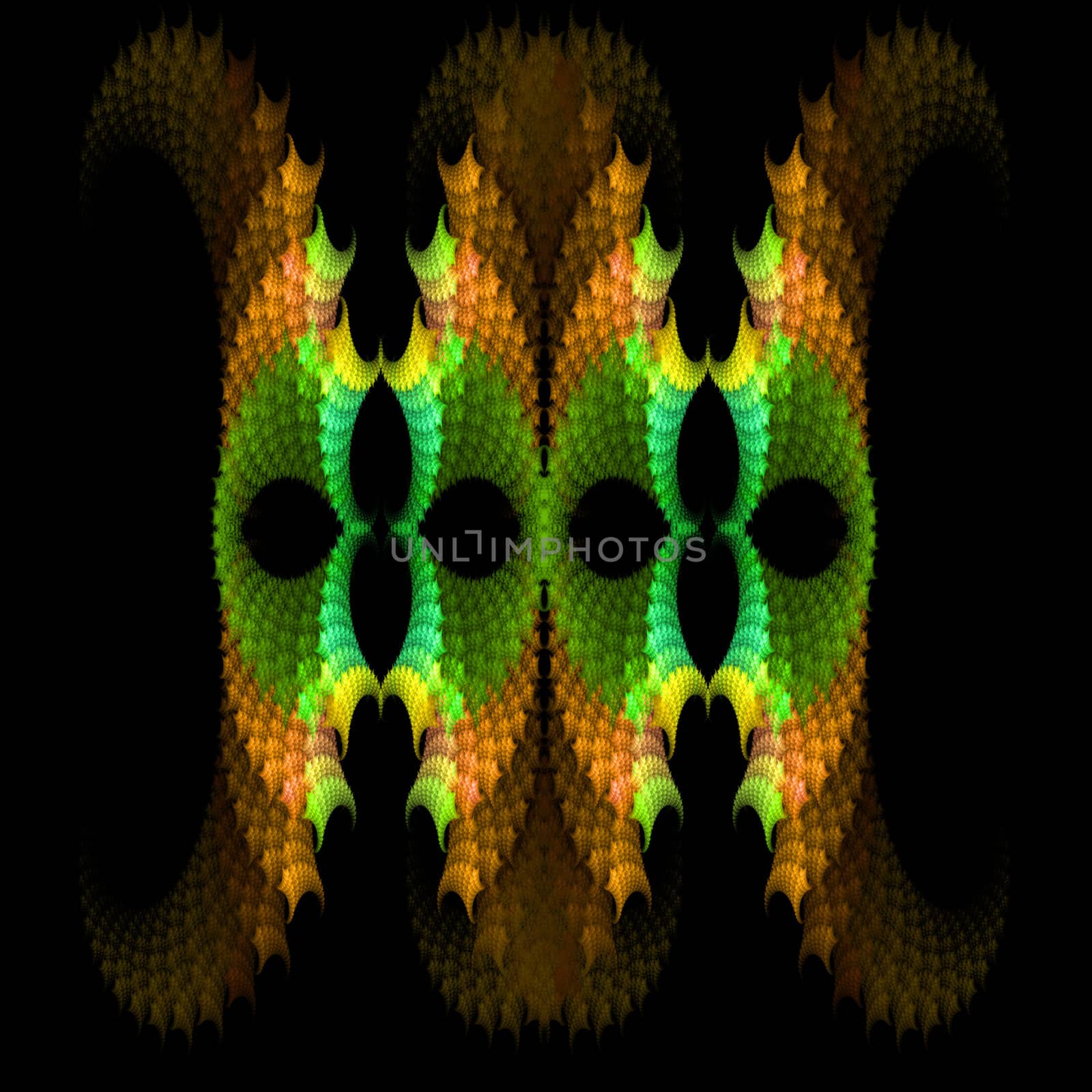 Abstract Symmetrical Fractal Background